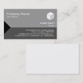 Edge Triangle II - Shades of Gray Visitenkarte (Vorne/Hinten)