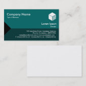 Edge Triangle II - Shades of Moss Green Visitenkarte (Vorne/Hinten)