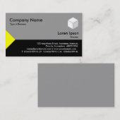 Edge Triangle III - Gelb, Schwarz mit Grau Visitenkarte (Vorne/Hinten)