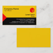 Edge Triangle III - Rot, Schwarz mit Amber Visitenkarte (Vorne/Hinten)