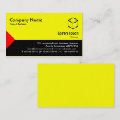 Edge Triangle III - Rot, Schwarz mit Gelb Visitenkarte (Vorne/Hinten)