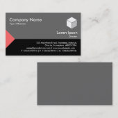 Edge Triangle III - Tropisches Rosa, Schwarz mit G Visitenkarte (Vorne/Hinten)