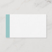 Edge Triangle - Light Blue Green Visitenkarte (Rückseite)