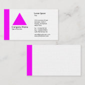 Edge Triangle - Magenta Visitenkarte (Vorne/Hinten)