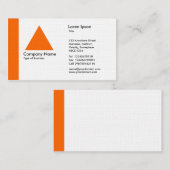 Edge Triangle - Orange Visitenkarte (Vorne/Hinten)