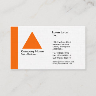 Edge Triangle - Orange Visitenkarte
