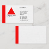 Edge Triangle - Red Visitenkarte (Vorne/Hinten)