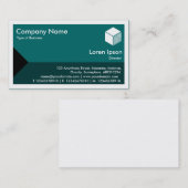 Edge Triangle - Shades of Moss Green Visitenkarte (Vorne/Hinten)