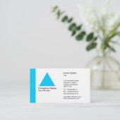 Edge Triangle - Sky Blue Visitenkarte (Stehend Vorderseite)