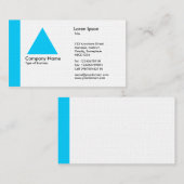 Edge Triangle - Sky Blue Visitenkarte (Vorne/Hinten)