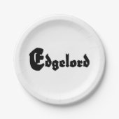 Edgelord Pappteller (Vorderseite)