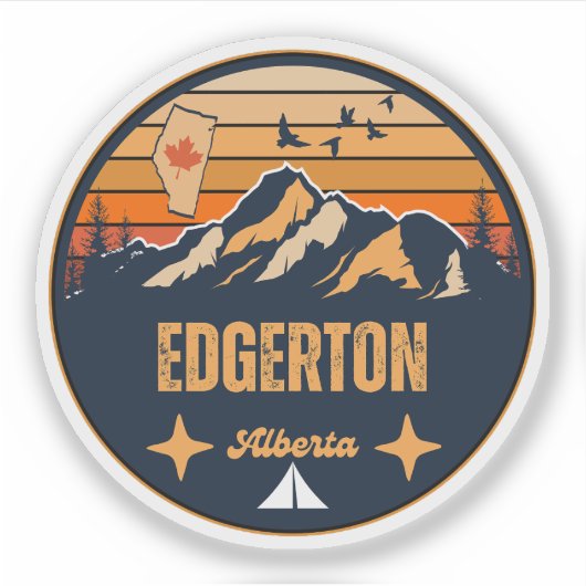 Edgerton, Alberta Aufkleber (Vorderseite)