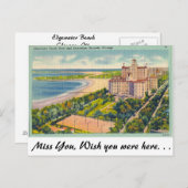 Edgewater Beach, Chicago, Ill. Postkarte (Vorne/Hinten)