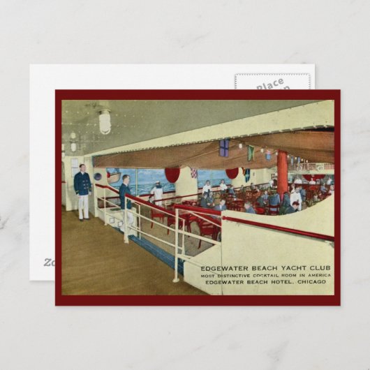 Edgewater Beach Hotel, Chicago Vintag Postkarte (Vorne/Hinten)
