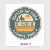 Edgeworth, Pennsylvania Aufkleber (Blatt)