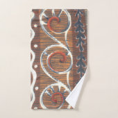 Edgy African Fashion Colors Traditionelles Kunstde Badhandtuch Set (Handtuch)