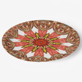 Edgy African Pattern Art Paper Teller (Schrägansicht)