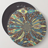 Edgy African Urban Pop Art Abstrakt Optisches Desi Button (Vorne & Hinten)