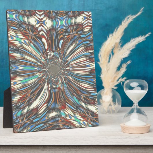 Edgy African Urban Pop Art Abstrakt Optisches Desi Fotoplatte (Seite)