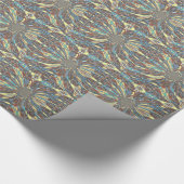 Edgy African Urban Pop Art Abstrakt Optisches Desi Geschenkpapier (Ecke)