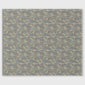 Edgy African Urban Pop Art Abstrakt Optisches Desi Geschenkpapier (Flach)