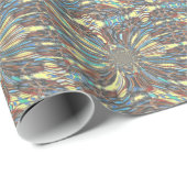 Edgy African Urban Pop Art Abstrakt Optisches Desi Geschenkpapier (Rolleneckpunkt)