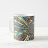 Edgy African Urban Pop Art Abstrakt Optisches Desi Kaffeetasse (Vorderseite Links)