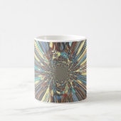 Edgy African Urban Pop Art Abstrakt Optisches Desi Kaffeetasse (Mittel)