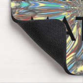 Edgy African Urban Pop Art Abstrakt Optisches Desi Mousepad (Ecke)