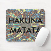 Edgy African Urban Pop Art Abstrakt Optisches Desi Mousepad (Mit Mouse)