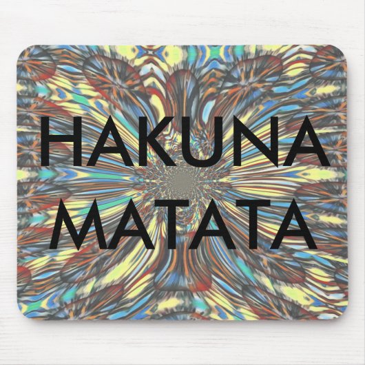 Edgy African Urban Pop Art Abstrakt Optisches Desi Mousepad (Vorne)