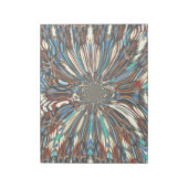 Edgy African Urban Pop Art Abstrakt Optisches Desi Notizblock (Rotiert)