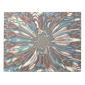 Edgy African Urban Pop Art Abstrakt Optisches Desi Notizblock (Vorderseite)