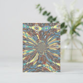 Edgy African Urban Pop Art Abstrakt Optisches Desi Postkarte (Stehend Vorderseite)