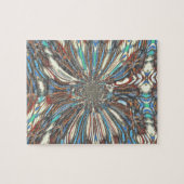 Edgy African Urban Pop Art Abstrakt Optisches Desi Puzzle (Horizontal)