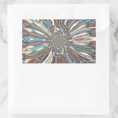 Edgy African Urban Pop Art Abstrakt Optisches Desi Rechteckiger Aufkleber (Tasche)