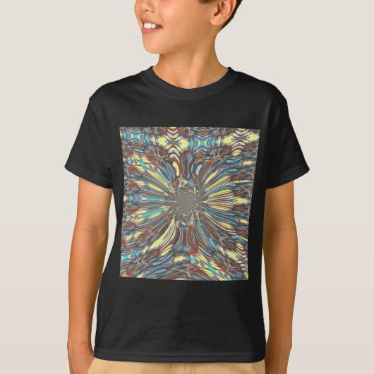 Edgy African Urban Pop Art Abstrakt Optisches Desi T-Shirt (Vorderseite)