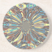 Edgy African Urban Pop Art Abstrakt Optisches Desi Untersetzer (Vorne)