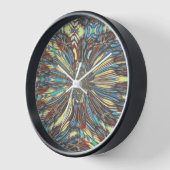 Edgy African Urban Pop Art Abstrakt Optisches Desi Wanduhr (Winkel)