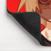 Edgy Anime Boy Aesthetic Mousepad - Red & Black Gr (Ecke)