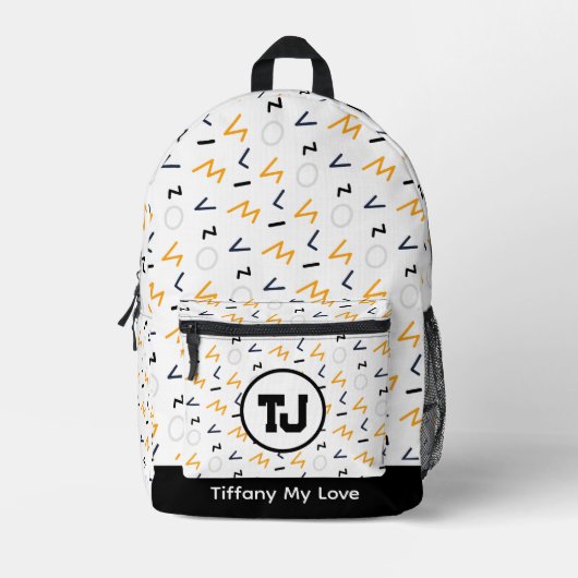 Edgy Bachelor Weekend Vacation Backpack Bedruckter Rucksack (Vorderseite)