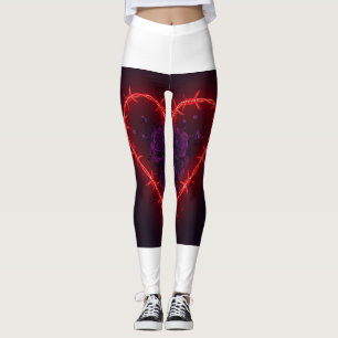 Edgy Barbed Heart Lila Rose Leggings 💔 🌹