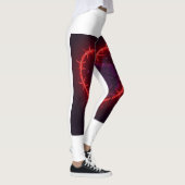 Edgy Barbed Heart Lila Rose Leggings 💔 🌹 (Rechts)
