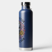 Edgy Barber Skull & Rose Valentine Stainless Steel Trinkflasche (links)