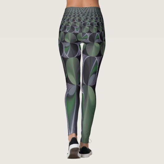 Edgy Beautiful phantastisch Blumenmuster Design Ar Leggings (Rückseite)