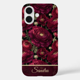 Edgy Best Friend Gift Ranunculus Flower Name iPhone 16 Hülle