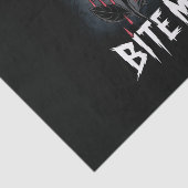 Edgy 'Bite Me' Gothic Rose Design Seidenpapier (Ausschnitt)