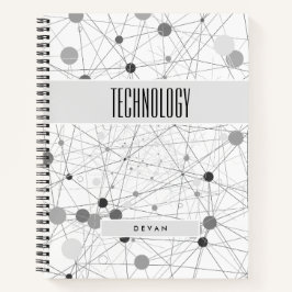 Edgy BOHO Komposition in Grays Subject Notizblock