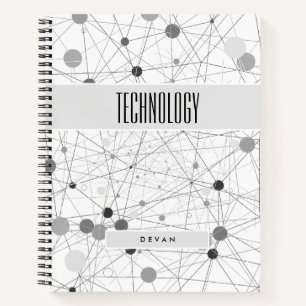 Edgy BOHO Komposition in Grays Subject Notizblock