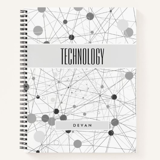 Edgy BOHO Komposition in Grays Subject Notizblock (Vorderseite)